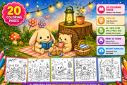 Mush Mini Bunny Moments Color Book, an Animal Illustration by Design Zone (Thumbnail 2 of 5)