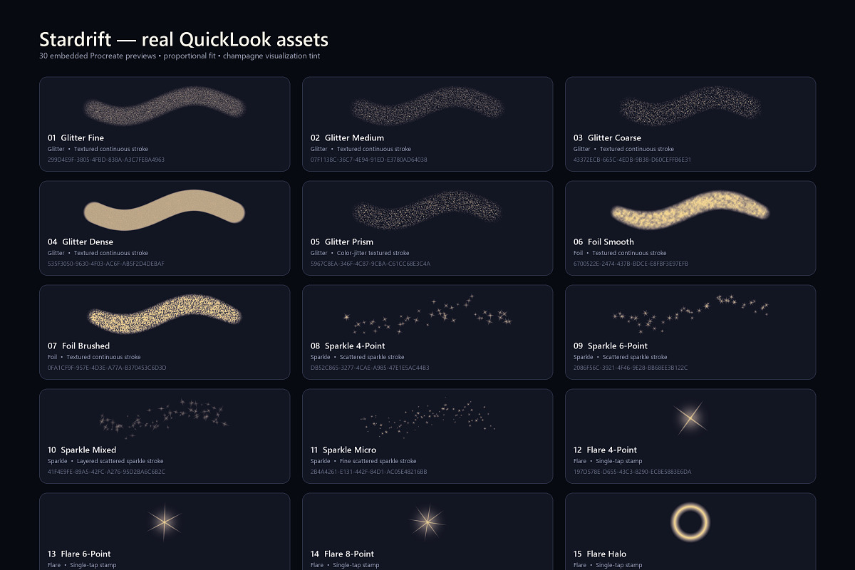 Sparkle & Glitter Procreate Brushes, a Brush Add-On by ZinetroN (Photo 3 of 13)