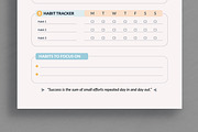 Daily Planner And Habit Tracker, a Stationery Template by ContestDesign (Thumbnail 3 of 5)