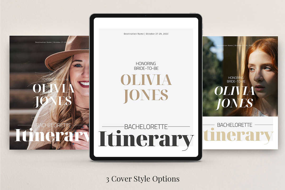 Bachelorette Itinerary Template, a Magazine Template by 3.14&Co (Photo 3 of 9)