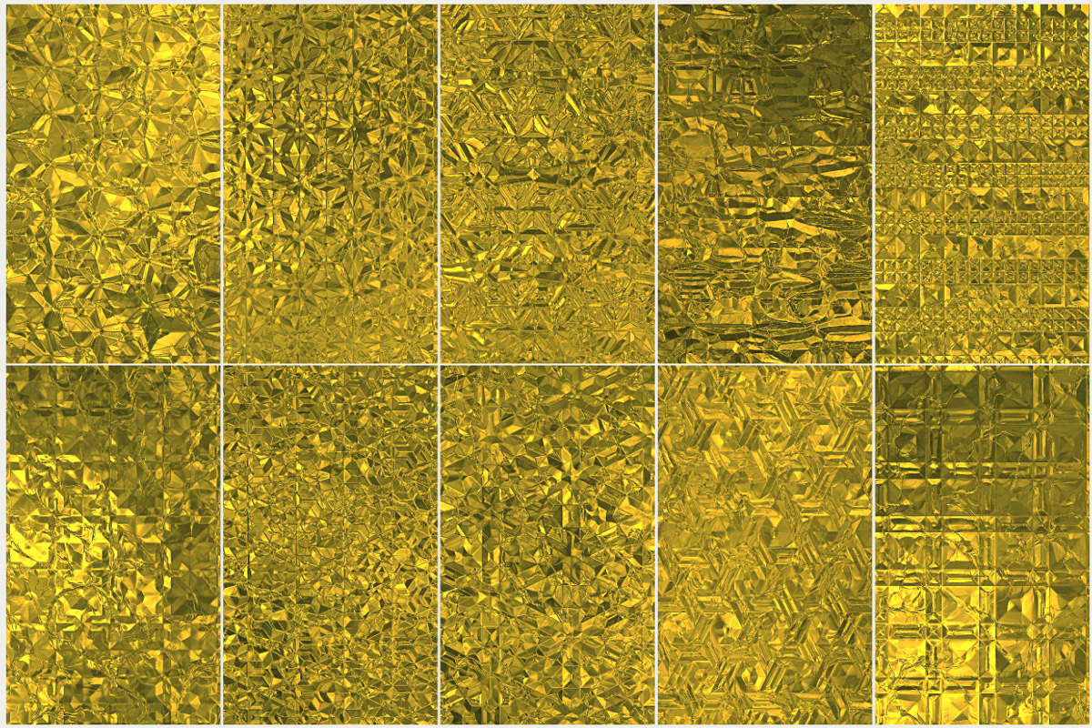 50 Seamless Golden Foil Patterns preview 2
