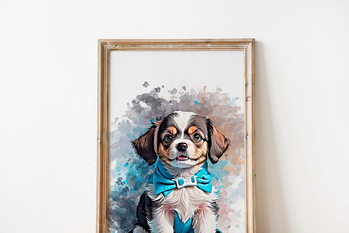 Puppy Photo to Painting Effect, an Action Add-On by MRI STUDIO (Photo 2 of 15)