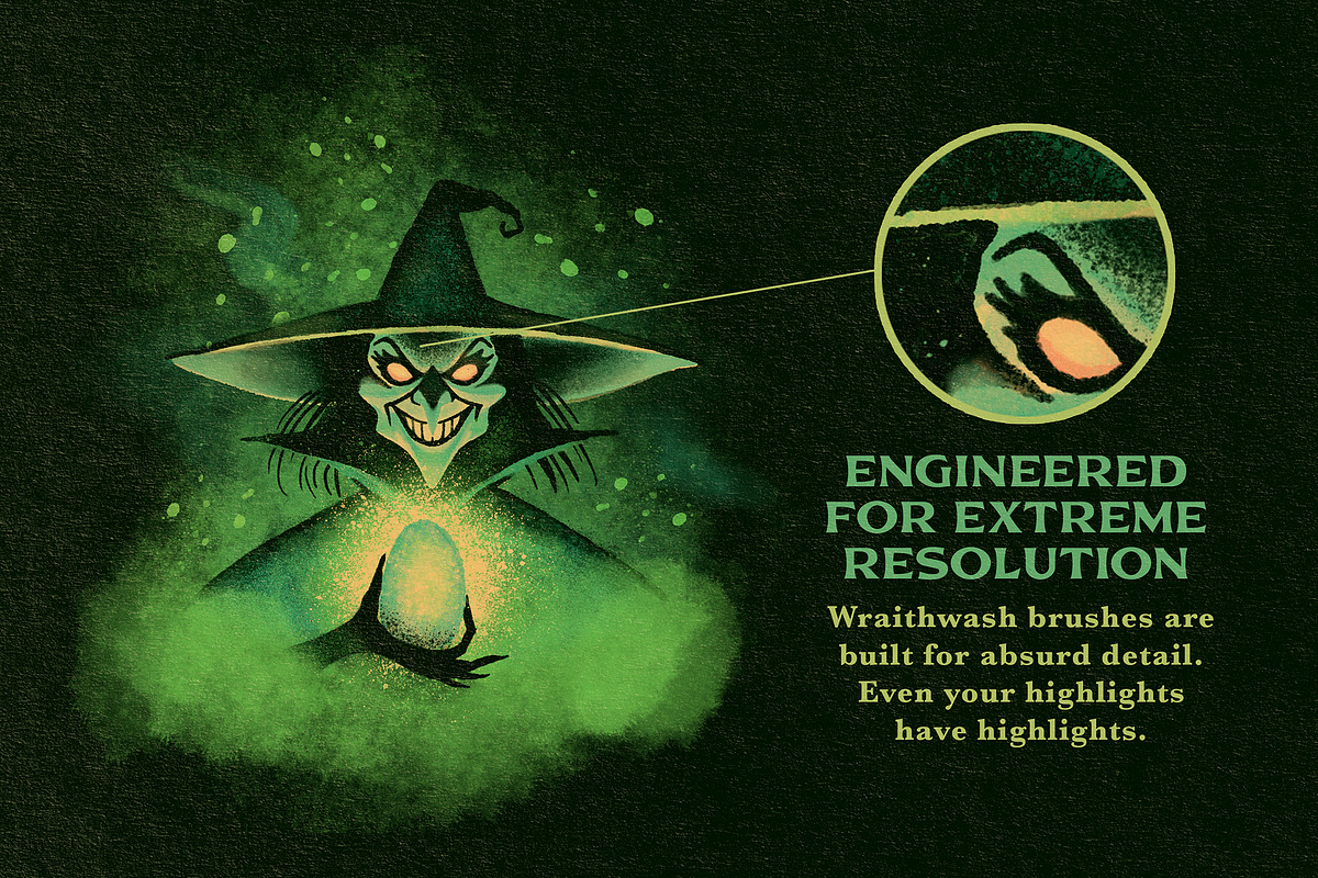 Wraithwash Watercolor (Illustrator), a Brush Add-On by G.A.R.M. Company (Photo 3 of 13)