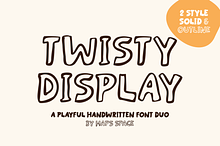 Twisty Display Font Duo