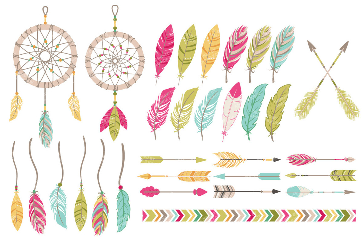 Bohemian Dreamcatcher Illustrations, an Illustration by Amanda Ilkov (Photo 4 of 4)