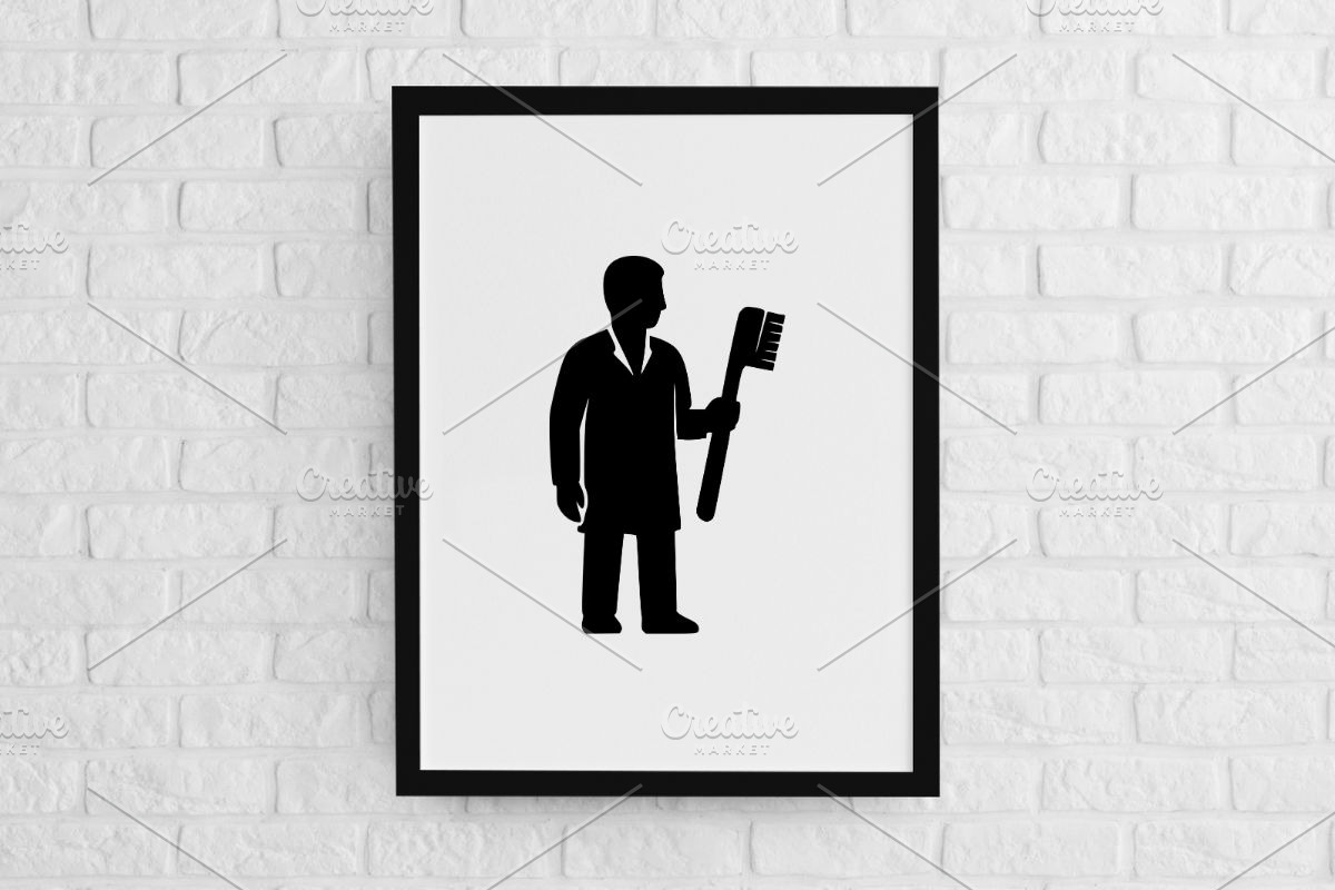 Dentist Silhouette SVG, a Healthcare Illustration by newminddesign (Photo 2 of 3)