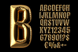 Golden Balloons Font