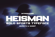 Heisman - Sports Display Typeface, a Font by HipFonts (Thumbnail 1 of 9)