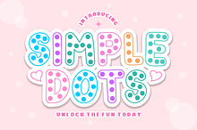 Simple Dots - Polka Dot Display Font