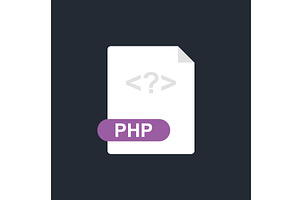 Php file icon, a Technology Illustration by Vector Creator