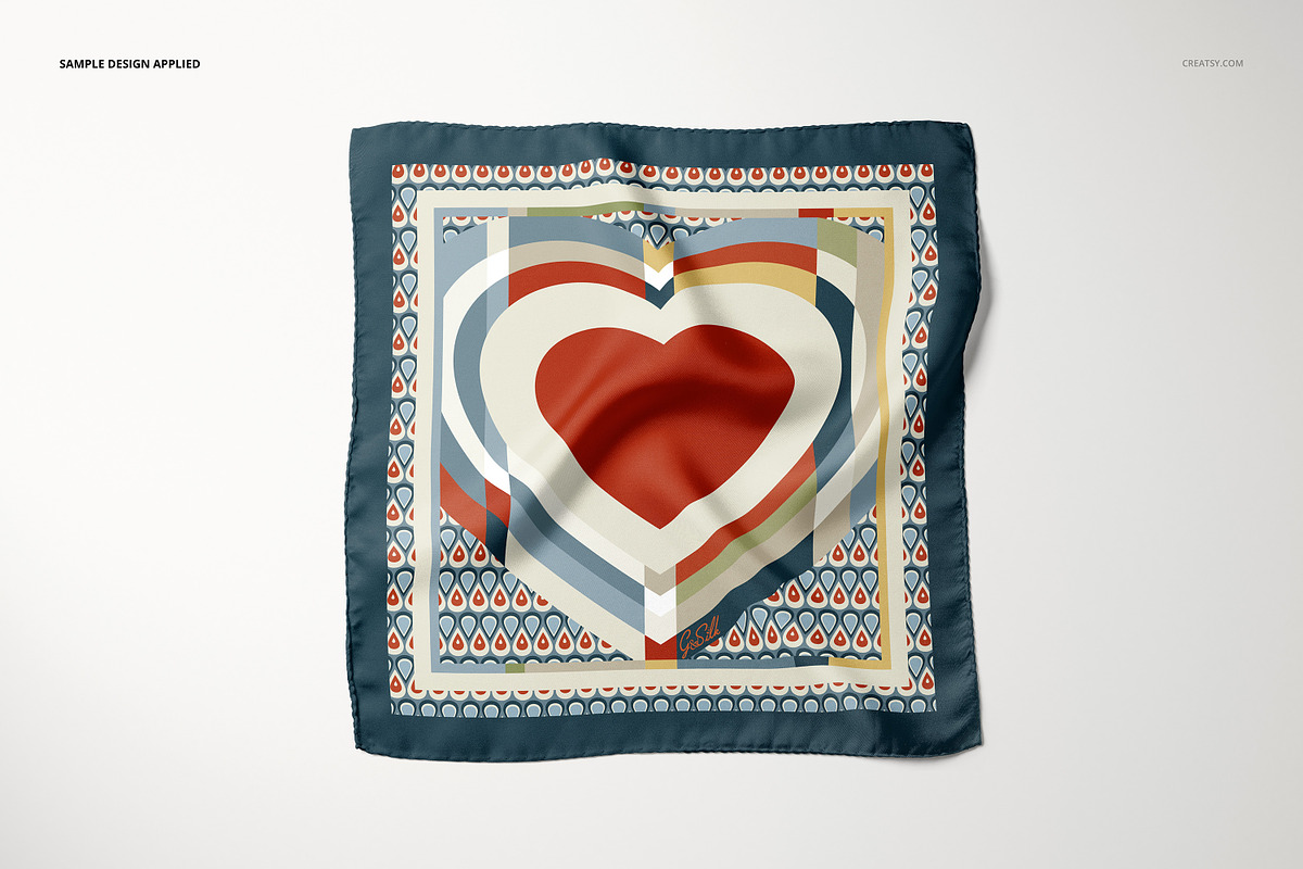 Pocket Square Mockup Set, a Product Mockup by creatsy5 (Photo 6 of 22)