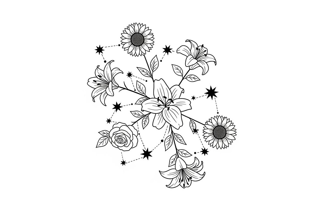 50 Floral Nature Vector Illustration, an Illustration by Gaye Art (Photo 22 of 51)