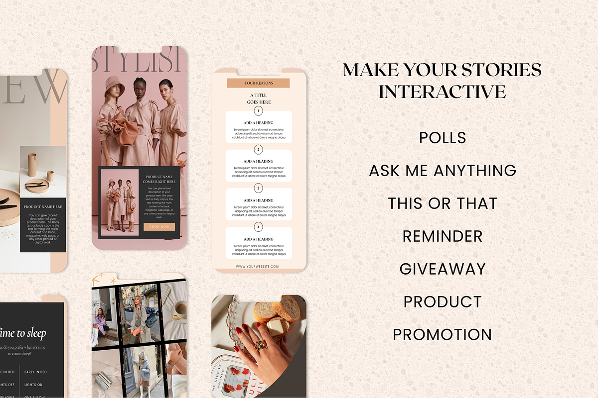 BUY 1+1 Charlotte Instagram Template, a Social Media Template by DesignbySamVN (Photo 9 of 11)
