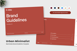 Urban Minimalist Real Estate Guide, a Branding & Logo Template by twinstd
