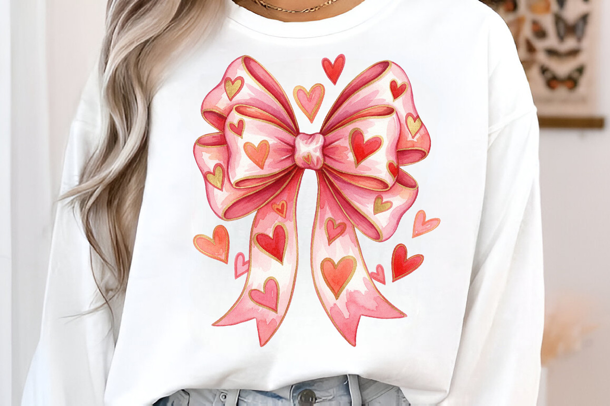 Valentines Day Coquette Bow PNG, an Illustration by SinaCreation (Photo 8 of 11)