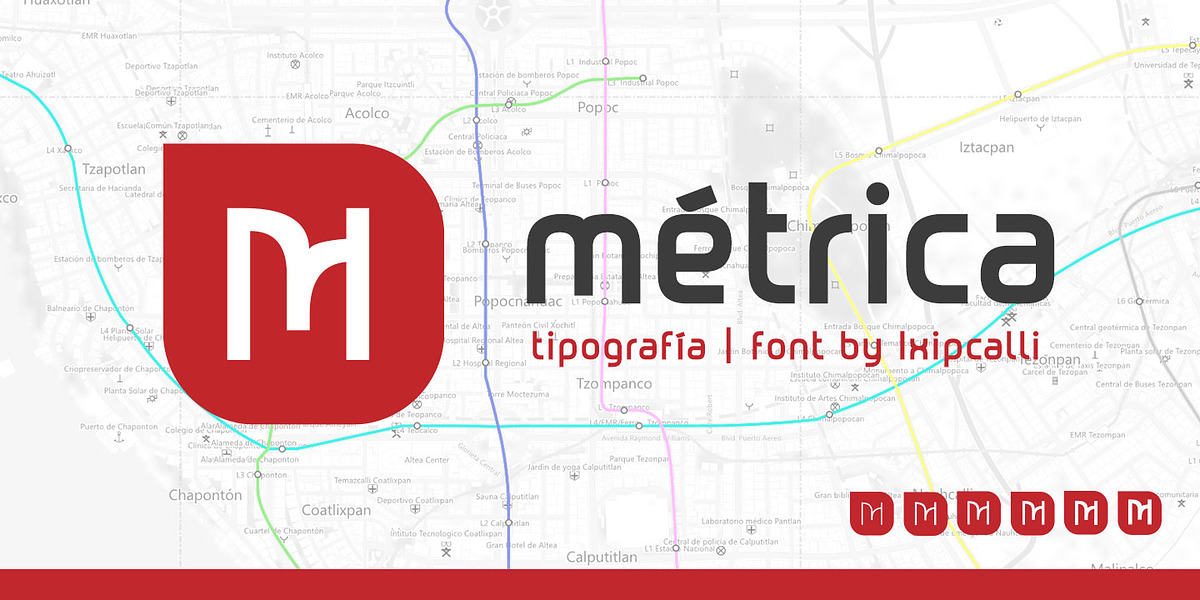 Metrica, a Sans Serif Font by Ixipcalli (Photo 1 of 5)