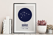 Zodiac - Print Set / Editable PSD, a Wallpaper Graphic by UgurSarac (Thumbnail 6 of 10)