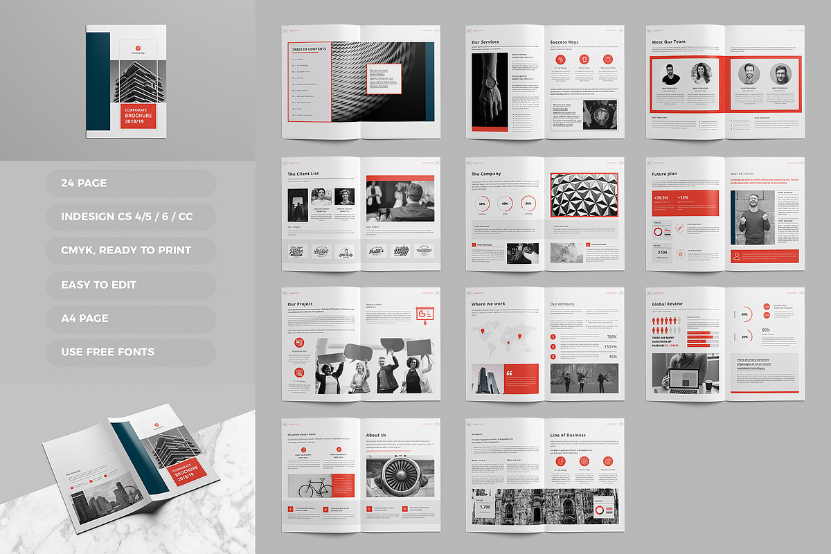 Corporate Brochure, a Brochure Template by Tanber Hossen (Photo 2 of 14)