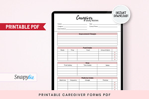 Printable Caregiver Forms PDF