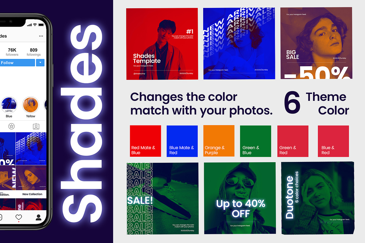 Shades Social Media Template, a Social Media Template by Visualin.std (Photo 3 of 8)