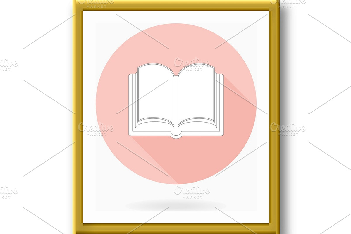 Fine Vector Flat Icon With Book, an Outline Icon by FineArtStudio (Photo 3 of 3)