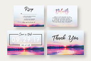 Sunset Lake Wedding Invitation Suite, an Invitation Template by Knotted Design (Thumbnail 3 of 4)