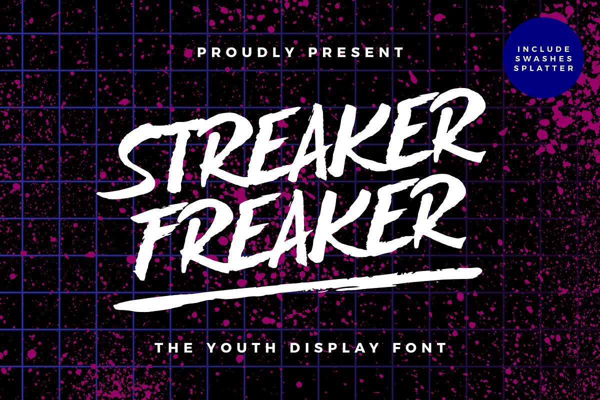 Streaker Freaker - Brush Font, a Handwritten Font by Variatype (Photo 1 of 6)