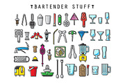 Bartender Stuff. EPS - JPEG - PNG, a Food Illustration by WINS Doodle shop (Thumbnail 1 of 4)