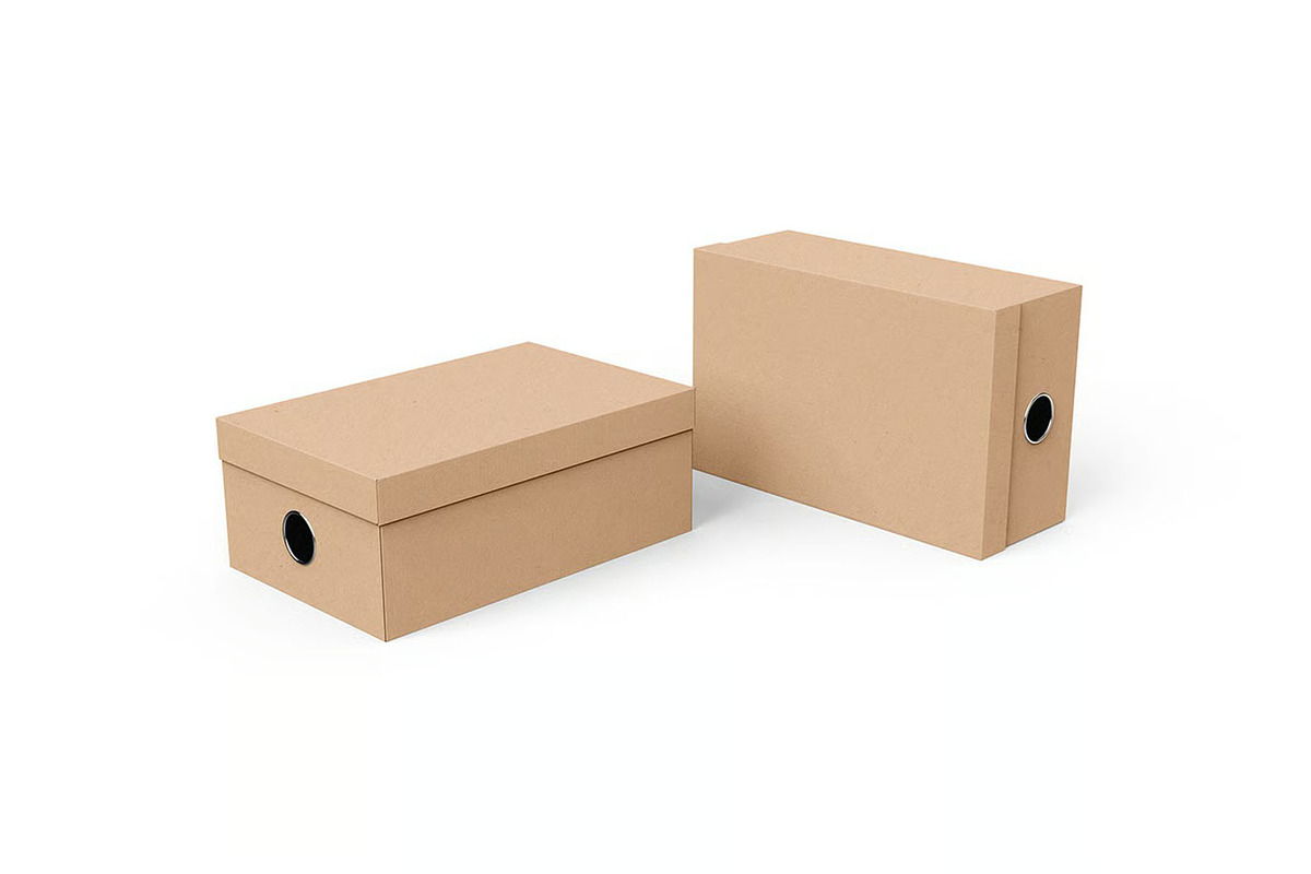 Kraft shoe box mockup, a Packaging Mockup by zphotographystudio (Photo 3 of 11)