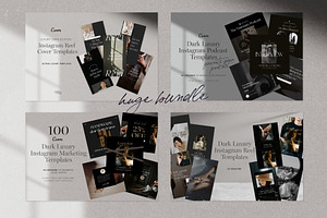 Dark Instagram Templates Bundle