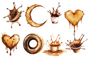 Coffee Stains Clipart, an Illustration by Designworld (Thumbnail 3 of 9)