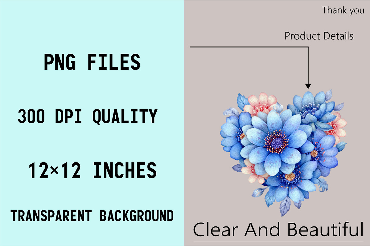 Whimsical Flower Valentine Clipart B, an Illustration by SVGArt (Photo 4 of 8)