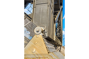 Support of Harbour Bridge in Sydney, an Architecture Photo by Leonid Andronov