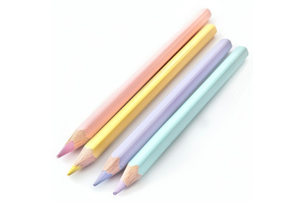 Pastel colored pencils forming a, an Arts & Entertainment Photo by Ylivdesign
