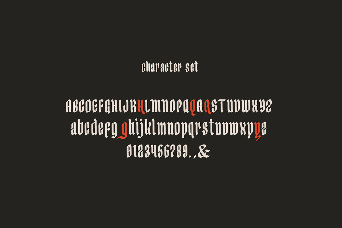 Yerington Typeface, a Blackletter Font by Emyself Design (Photo 11 of 12)