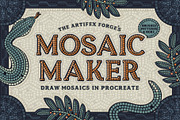 Mosaic Maker - Procreate, a Brush Add-On by The Artifex Forge (Thumbnail 1 of 12)