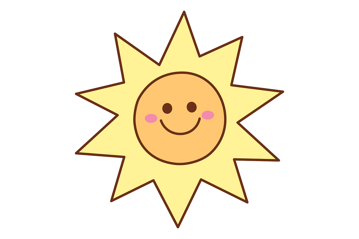 Doodle sun, an Illustration by Cmeree