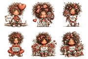 Happy mothers day clipart, an Illustration by SinaCreation (Thumbnail 3 of 11)
