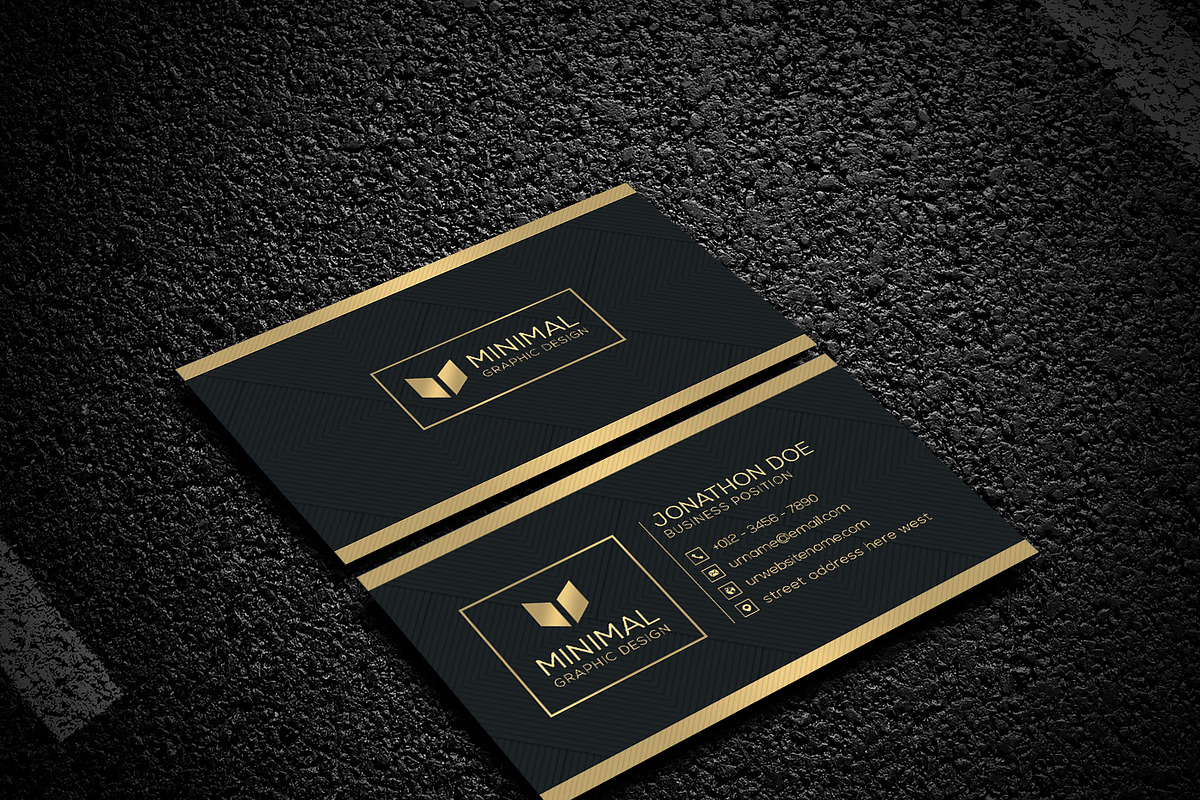 Gold Business Card, a Business Card Template by Creative_Arts (Photo 1 of 5)