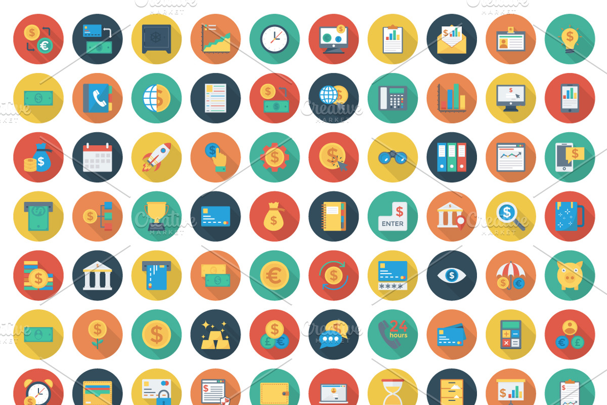 Banking & Finance Bundle Pack, an Outline Icon by Dinosoftlabs (Photo 5 of 11)