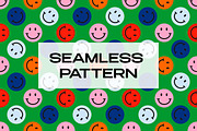 Smiling faces pattern, a Pattern Graphic by Art's and patterns (Thumbnail 1 of 4)