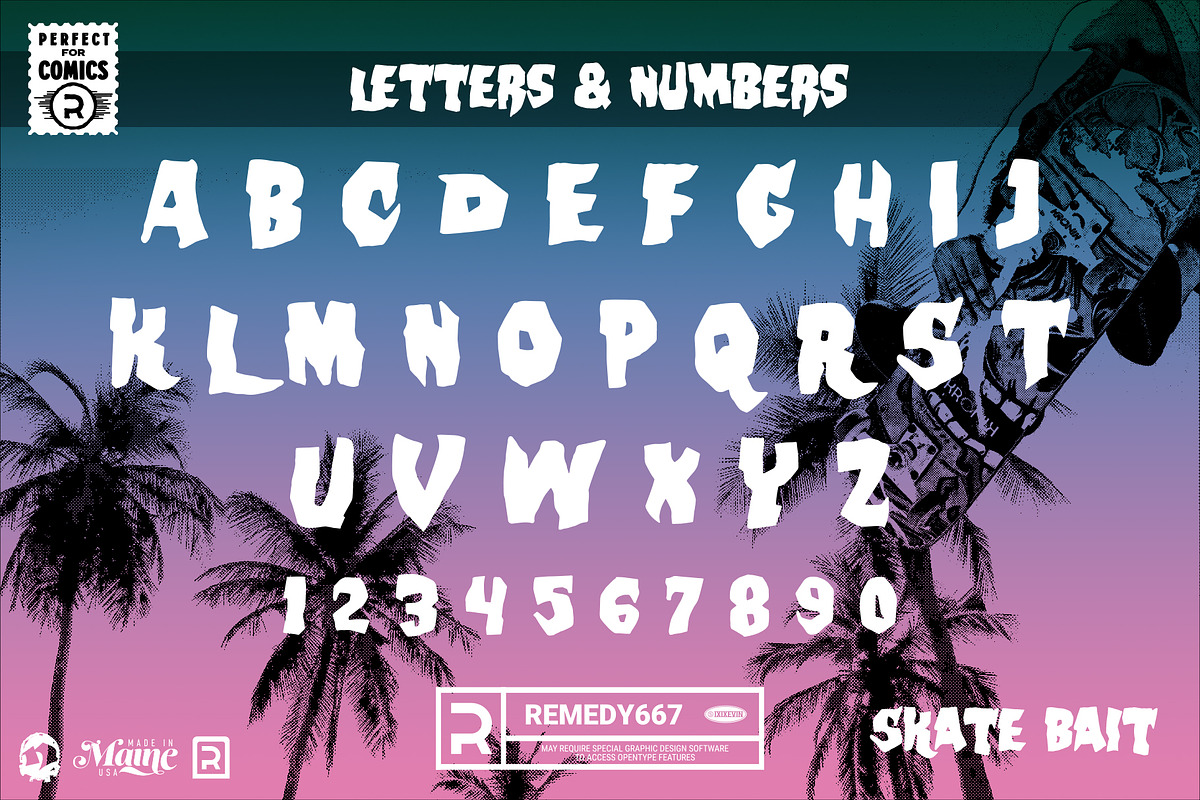 Skate Bait - 80s Font preview 2