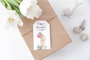 Gift Tag Mockup,Easter Mockup