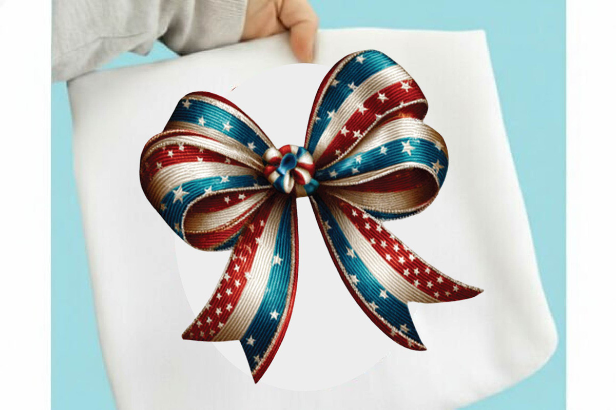 Patriotic USA Bow Clipart, an Illustration by SVGArt (Photo 3 of 9)