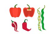 Flat Vegetable Clipart Collection, a Graphic by judayartworks (Thumbnail 3 of 14)