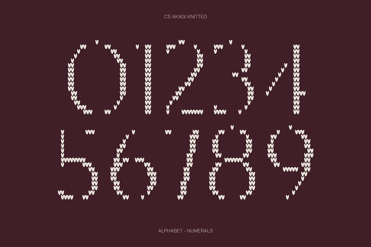 CS Akagi Knitted, a Sans Serif Font by Craft Supply Co. (Photo 5 of 8)