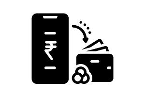 Transfers money transfer solid icon, a Solid Icon by Creative priyanka