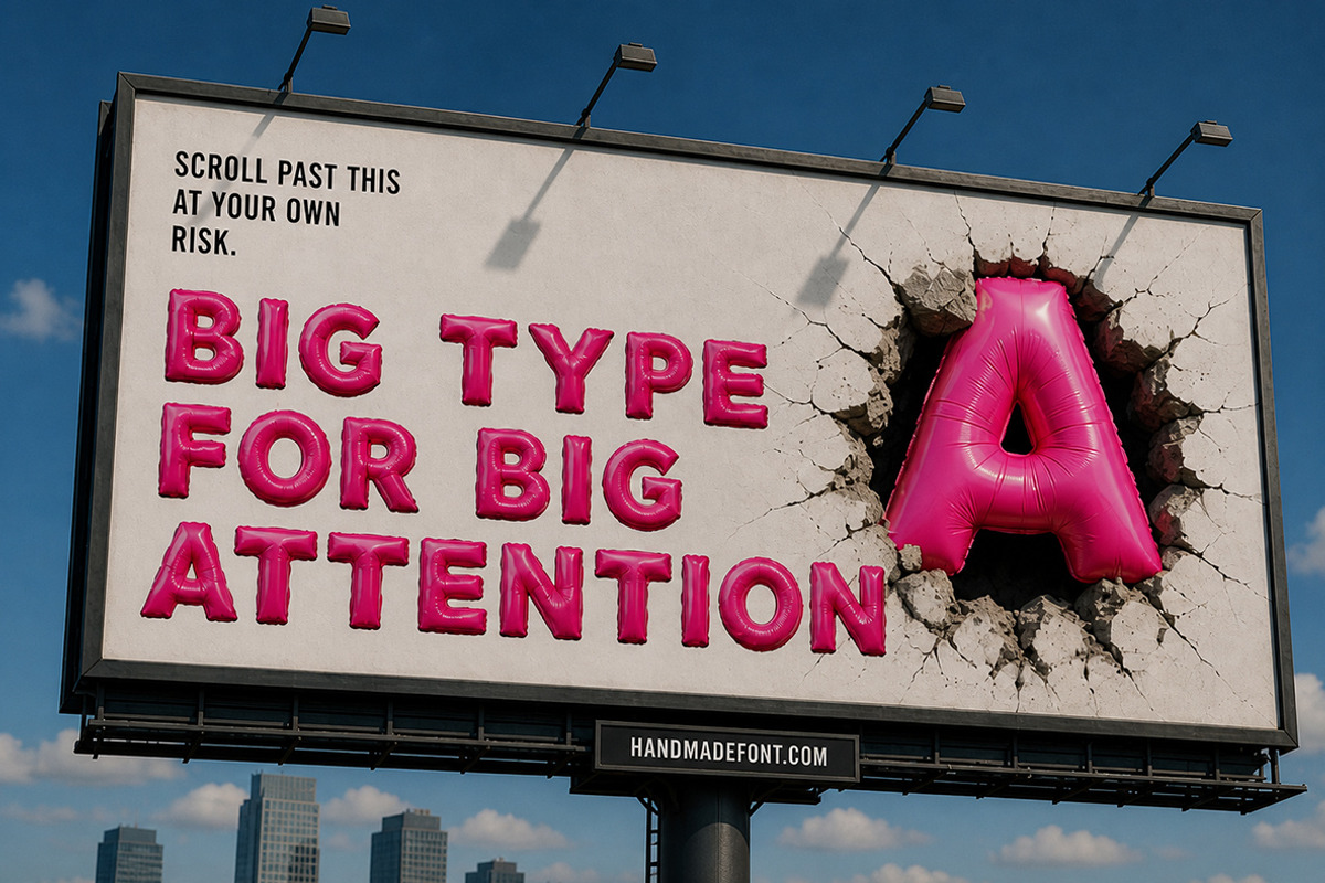 Pink Balloon Font, a Sans Serif Font by Handmadefont (Photo 15 of 21)