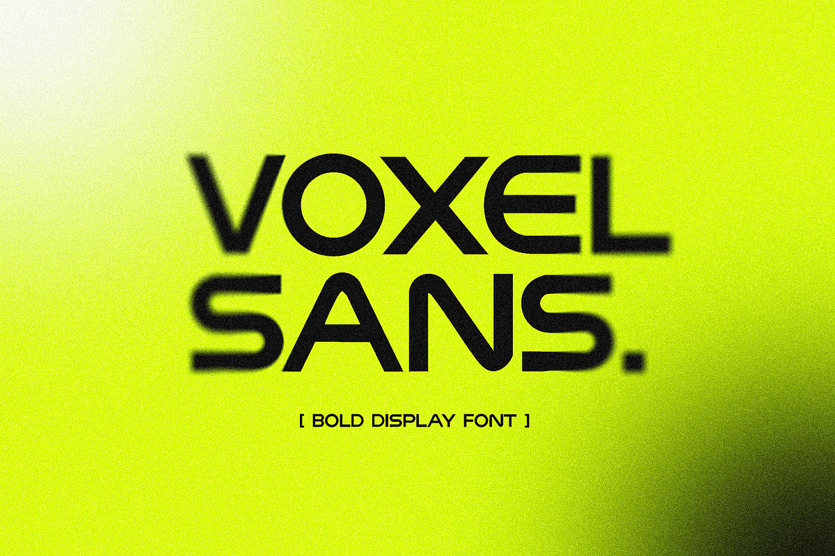 Voxel Sans - Bold Display Font, a Sans Serif Font by Layerform Design Co. (Photo 1 of 6)