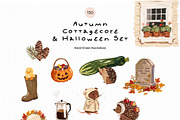 Autumn Cottagecore & Halloween Set, a Seasonal Illustration by divanovskaya_nv (Thumbnail 13 of 18)